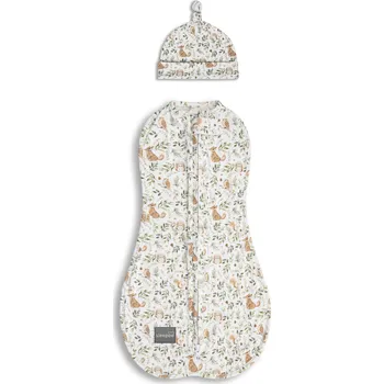 Zavinovačka Sleepee Zavinovačka First Step Swaddle s čepičkou zdarma Ivory Forest