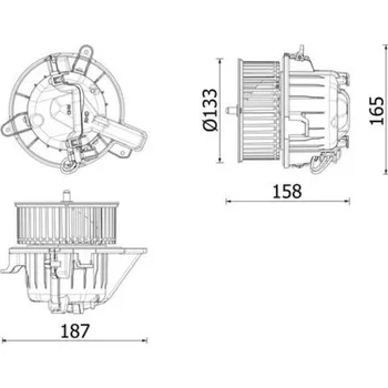 vnitřní ventilátor MAHLE AB 331 000P
