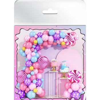 Balónek Balónková girlanda Dekorativní záclona na narozeninovou oslavu, sada balónků
