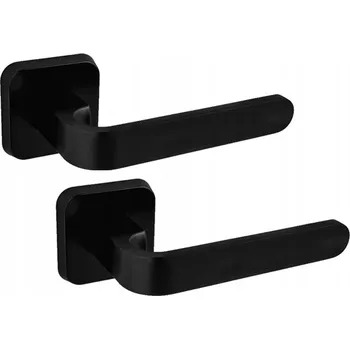 NOMET LUX klika AS černá hluboká matná P61 rozeta čtverec ovál