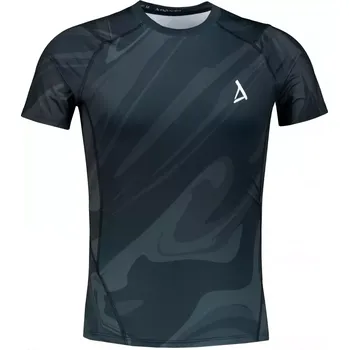 Pánské tričko Pánské funkční kompresní triko s krátkým rukávem premium ALTISPORT VOJ/ALM072TR04 ČERNÁ XXL
