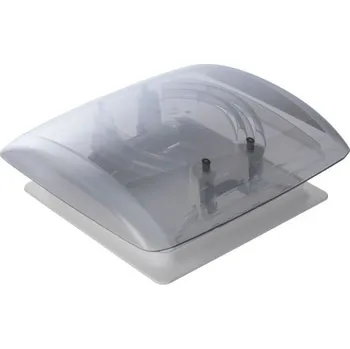 Příslušenství ke karavanu MPK Střešní okno VisionVent S pro, 28x28cm s bílým rámem a kouřovým sklem - pro tloušťku stěny 46-72 mm