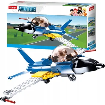 ostatní stavebnice Stavebnice Sluban Letiště - Tryskové letadlo, 116 dílků