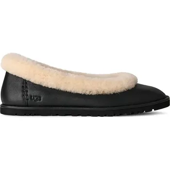 Dámské baleríny Kožené baleríny UGG Zora Leather Ballet Flat 1178450.BLK černá 99X, EUR 40