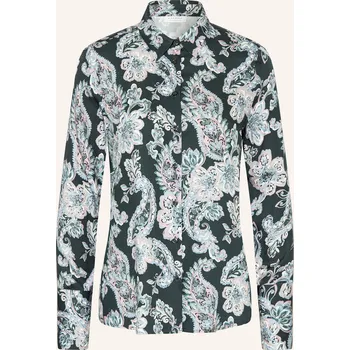 Dámská halenka Eterna Dámská Košilová Halenka Ze Saténu, tmavě zelená /...