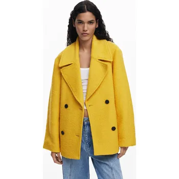 Dámský kabát DESIGUAL SHORTCOLOR žlutá L