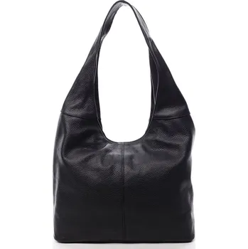 Kabelka Velká dámská kožená kabelka Hayley černá