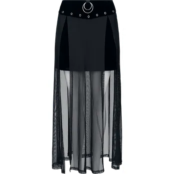 Dámská sukně Krátká sukně Gotika z Banned Alternative - Sukně Obsidian - Ženy - černá
