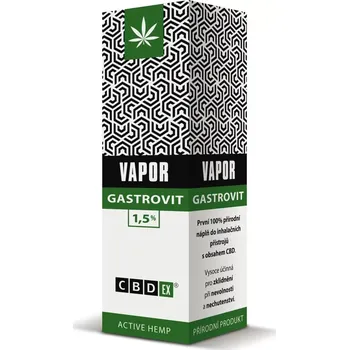 Přírodní produkt VAPOR CBDex® GASTROVIT je vysoce účinný pro zklidnění problémů při nevolnosti a nechutenství.