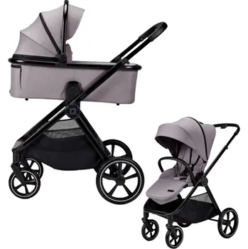 Kočárek MOON Aura šedá