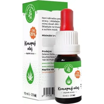 Přírodní produkt Doplněk stravy s obsahem 5910 mg CBD, široké spektrum kanabinoidů. Cca 810 kapek, s BIO konopným olejem.