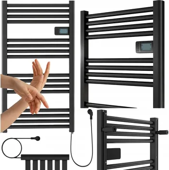 Radiátor Elektrický koupelnový radiátor Granitan 500 W 540 x 960 mm černý