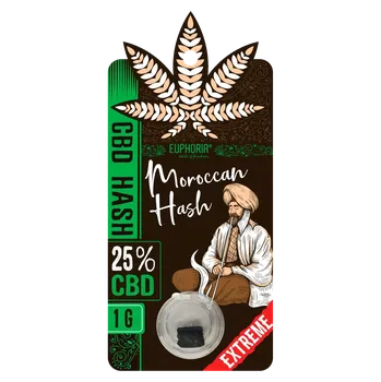 CBD CBD Hash Moroccan s vysokým obsahem plnospektrálního CBD 25 %.