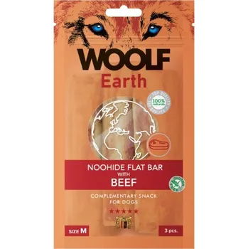 Pamlsek pro psa WOOLF Snack WOOLF pochoutka Earth NOOHIDE M Beef 90g