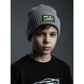Čepice Sinsay - Čepice z žebrovaného úpletu - šedá - 100FU-90M - 100FU-90M-S