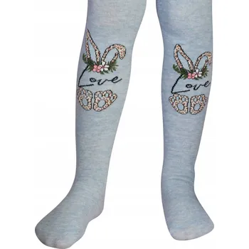 Dětské bavlna punčocháče Lilly Bling modré, velikost 122