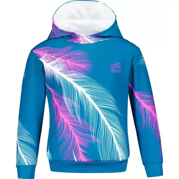 Chlapecká mikina Dětská funkční mikina premium ALTISPORT VOJ/ALK001MI01 PETROLEJOVÁ/RŮŽOVÁ 110