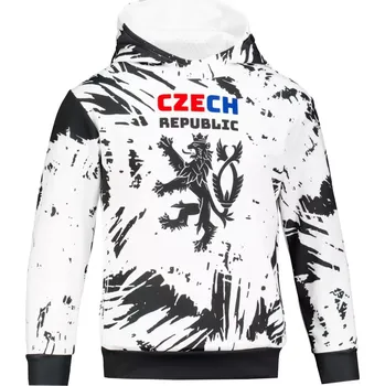 Chlapecká mikina Dětská funkční mikina premium ALTISPORT VOJ/ALK036MI01 BÍLÁ/ČERNÁ 110