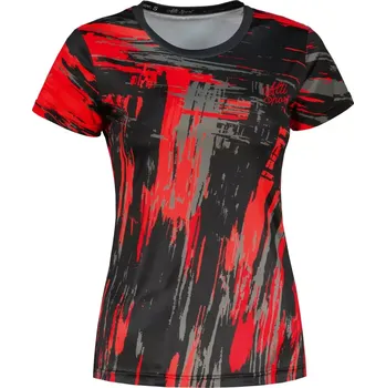 Dámské tričko Dámské funkční triko premium ALTISPORT VOJ/ALW010TR01 ČERNOČERVENÁ XL