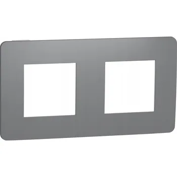 Elektrická zásuvka Rámeček dvojitý Schneider Electric šedý
