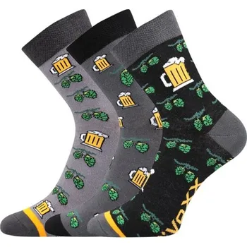 Boma Ponožky PiVoXX 3 pivní motiv Barva: mix barev, Velikost: 29-31