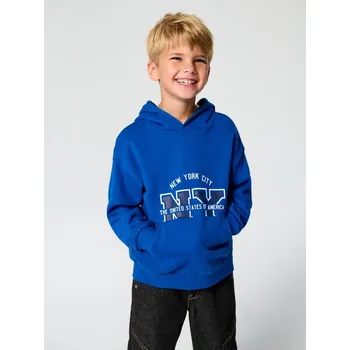 Dětská móda Sinsay - Mikina s kapucí - modrá - 950FS-55X - 950FS-55X-116