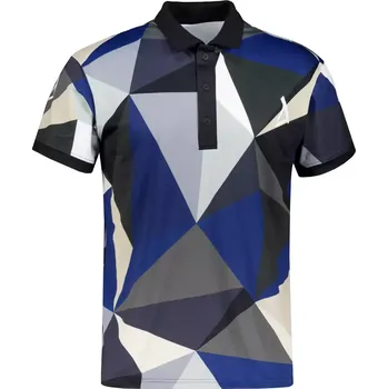 Pánské funkční triko s límečkem premium ALTISPORT VOJ/ALM007TR05 NÁMOŘNÍ MODRÁ/HNĚDÁ 4XL