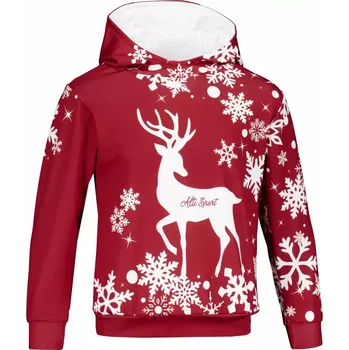 Chlapecká mikina Dětská funkční mikina premium ALTISPORT VOJ/ALKVN5MI01 ČERVENÁ 134