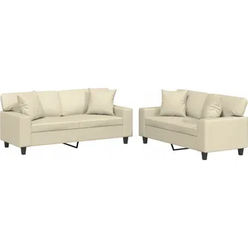 Sedací souprava Odpočinková souprava EcoSkin Krémová 140 Cm - Max. nosnost 110 kg