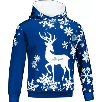 Chlapecká mikina Dětská funkční mikina premium ALTISPORT VOJ/ALKVN5MI01 NÁMOŘNÍ MODRÁ 122