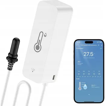 TEPLOMĚR VLHKOMĚR SENZOR VLHKOSTI TEPLOTY TUYA WIFI