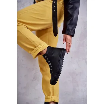 Dámské tenisky Dámské Tenisky Big Star Vysoké Zateplené Černé EE274110 Velikost: 37