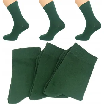 3X PONOŽKY PONOŽKY BAVLNĚNÉ OBLEKOVÉ PONOŽKY PREMIUM ZELENÉ 41-43