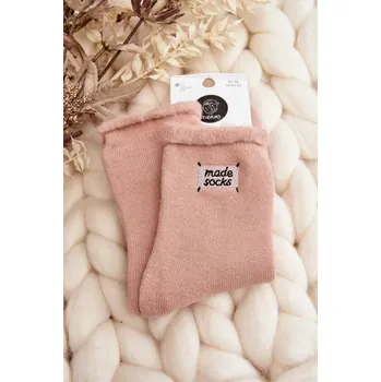 Pánské ponožky Dámské tlusté ponožky růžové 38-41