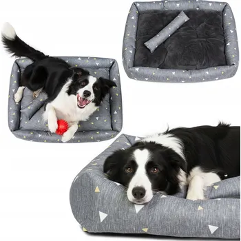 Pelíšek pro psa Be-Active.pl pelíšek pro psa šedý 100 cm x 82 cm