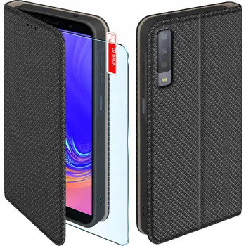 Pouzdro na mobilní telefon Flipové pouzdro KrainaGSM pro Samsung Galaxy A7 2018 černé