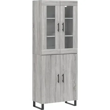 Komoda Kredenc 180 cm šedá/dub sonoma