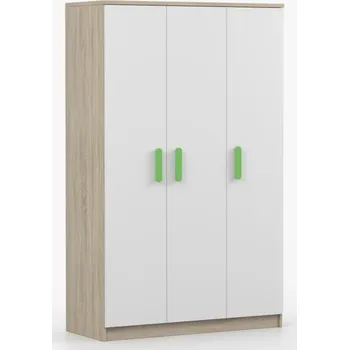 Dětská skříň Idzczak Skříň 3D Smyk III 19 dub sonoma + bílá Vyber barvu: Zelená