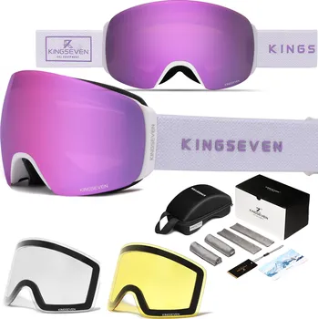 Lyžařské brýle KINGSEVEN KS9801 C04 PURPLE filtr UV-400 kat. 3
