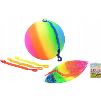 Míč Johntoy Rainbow s klíčenkou