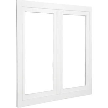 Okno ALUPLAST Plastové okno dvoukřídlé bílé 80x150 Otvírání: Levé, Zasklení: Dvojsklo Ug= 1,1