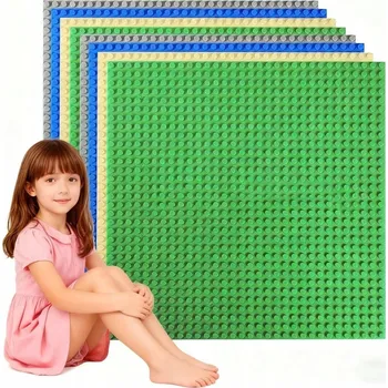 ostatní stavebnice 8 KUSŮ Velká STAVEBNÍ DESKA stavebnice hračka kreativní podložka 32x32