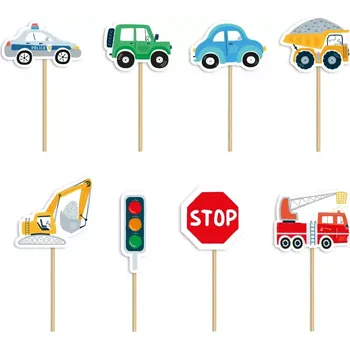 Párátko a napichovátko Party Pal Napichovátka Dopravní prostředky 8 ks