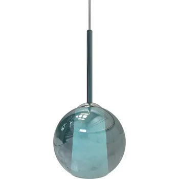 Sikrea Emy, moderní závěsné svítidlo z ručně foukaného petrolejového skla, 1xE27, Ø20cm