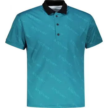 Pánské tričko Pánské funkční triko s límečkem premium ALTISPORT VOJ/ALM050TR05 PETROLEJOVÁ 5XL