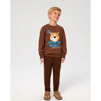 Sinsay - Kalhoty joggers - hnědá - 887GE-88X - 887GE-88X-128