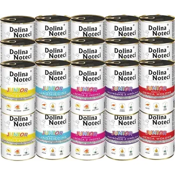 Krmivo pro psa Dolina Noteci JUNIOR Krmivo mokré pro štěňata mix chutí 30 x 400g