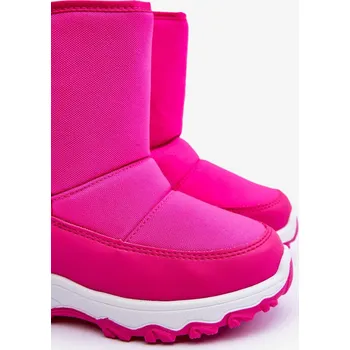 Dívčí sněhule Dětské zateplené sněhule na suchý zip Pink Big Star Velikost: 32