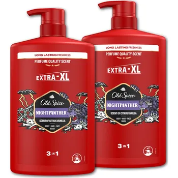 Koupelová kosmetika OLD SPICE Night Panther Sprchový gel 3v1 2 × 1000 ml