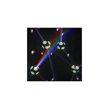 Zahradní dekorace Kinetická lift závěsná Beam koule 8x RGBW, LED pixel, 21 cm, DMX512